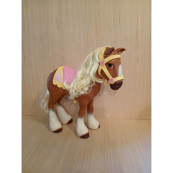 Disney Beauty and the Beast Phillipe Bell's Horse Toy Vintage 1990 Large 13.5" - Picture 2 of 13